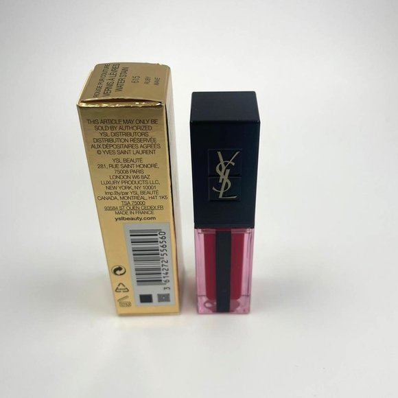 YSL WATER STAIN LIP STAIN 615 RUBY WAVE BRAND NEW - Picture 3 of 3